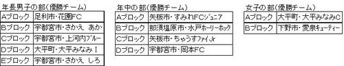 幼児サッカーチーム