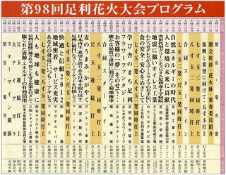 花火プログラム