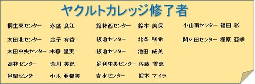 ヤクルトカレッジＨ27.6